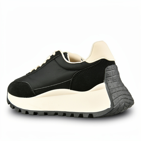 adidași damă textil/piele ecologică negru 0162689