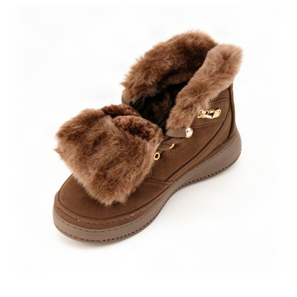 lady's boots textiles brown 0162346