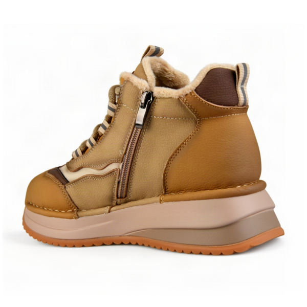 botine damă piele naturală bej 0162874