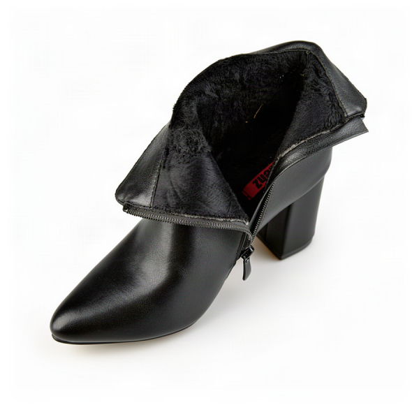 botine damă piele ecologică negru 0162840