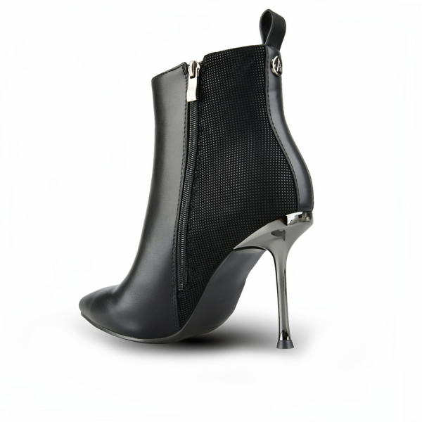 botine damă piele ecologică negru 0162054