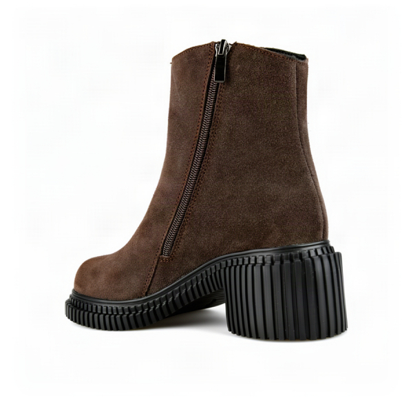 botine damă piele naturală maro 0163071