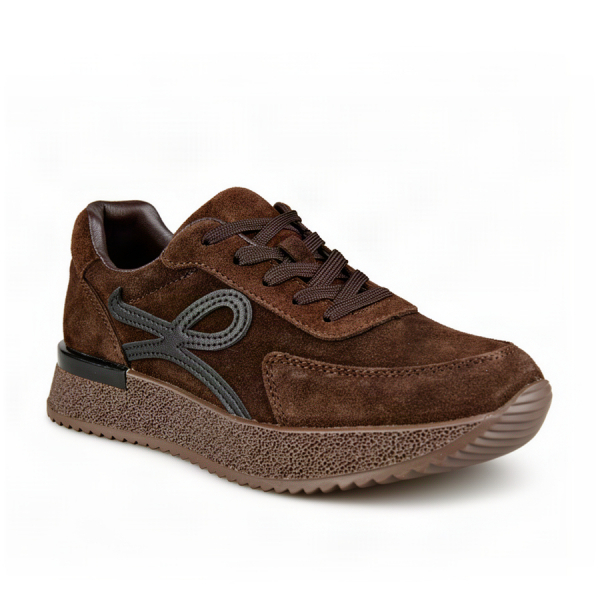 adidași damă piele naturală maro 0163179