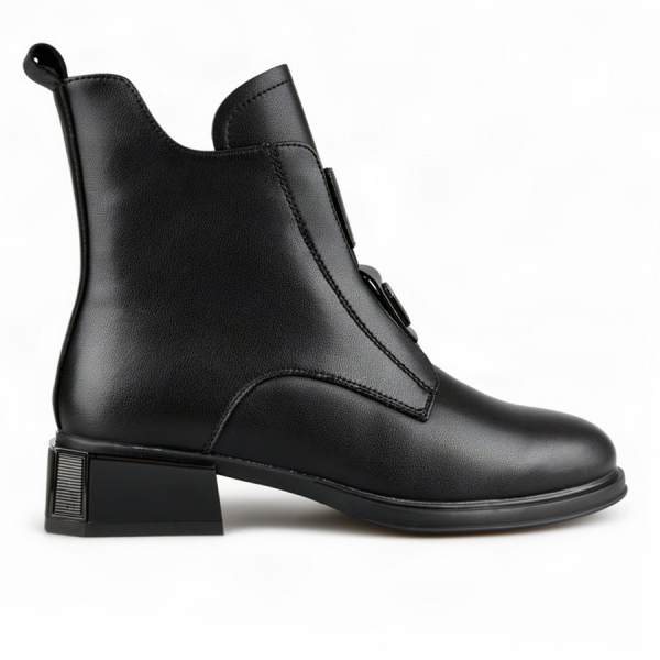 lady's boots genuin leather black 0162664