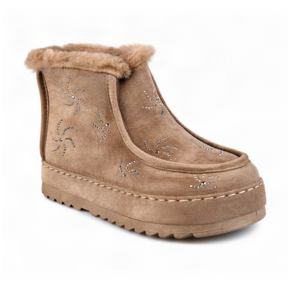 lady's boots textiles light brown 0162336