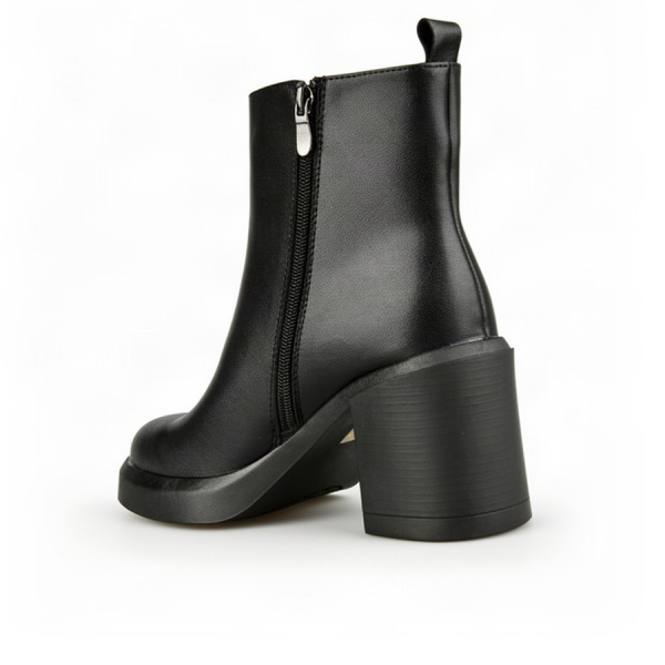 lady's boots genuin leather black 0162643