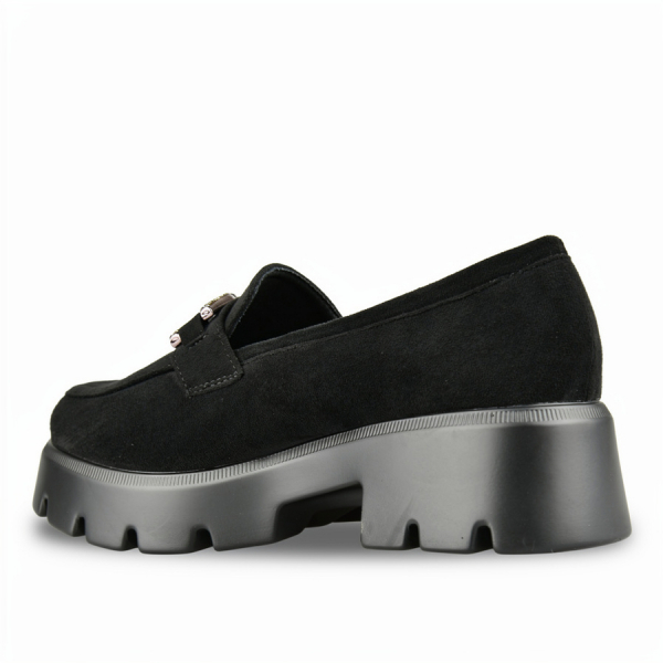 lady's shoes textiles black 0160499
