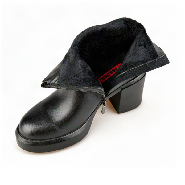 lady's boots genuin leather black 0162643