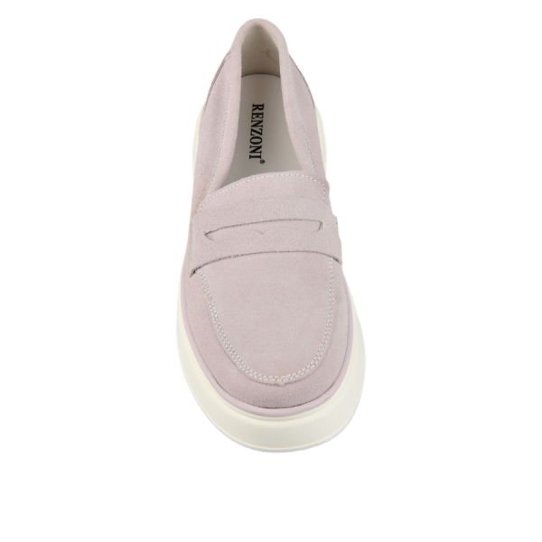 lady's shoes genuin leather light purple 0161638
