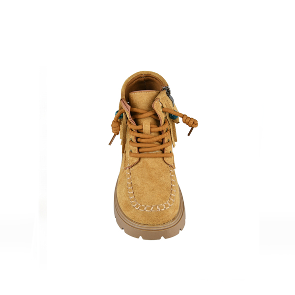botine damă textil maro deschis 0164168