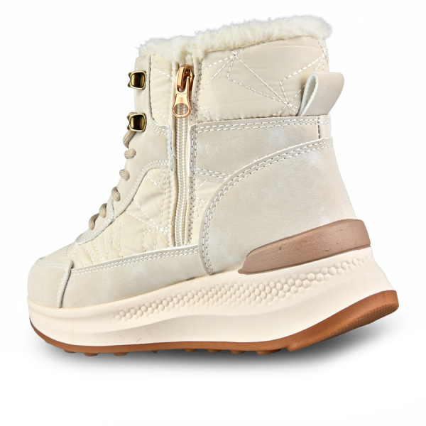 lady's boots eco leather/textile white 0162354