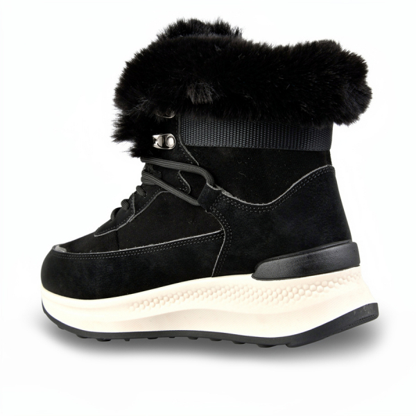 lady's boots eco leather/textile black 0162308