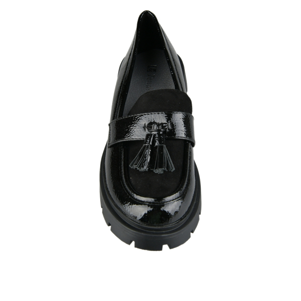 lady's shoes synthetic leather/textile black 0163000