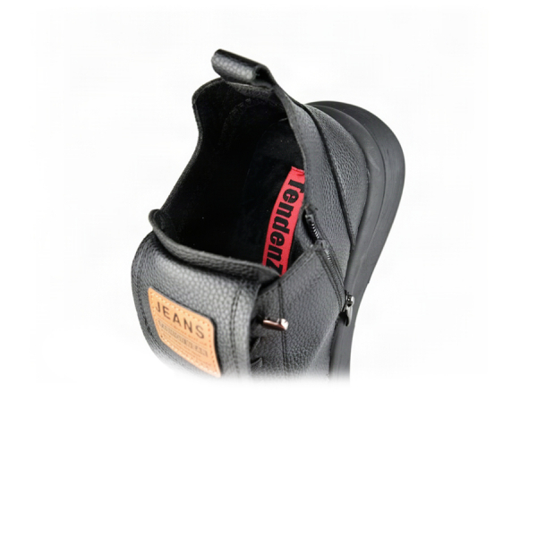 botine damă piele naturală negru 0162860