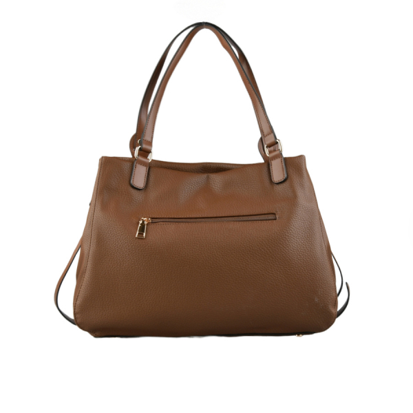 lady's bag synthetic leather brown 0163282