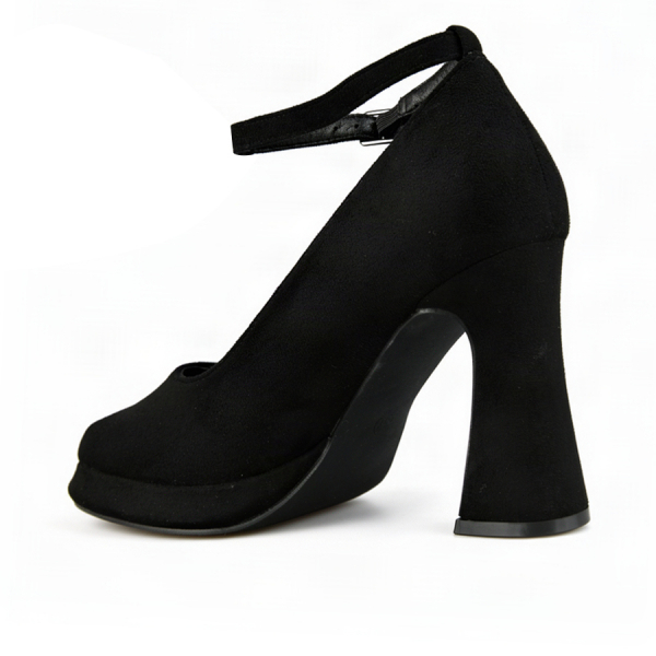 lady's shoes textile black 0162986