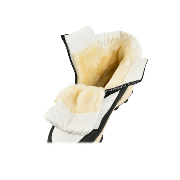 botine damă textil/piele ecologică alb 0162300