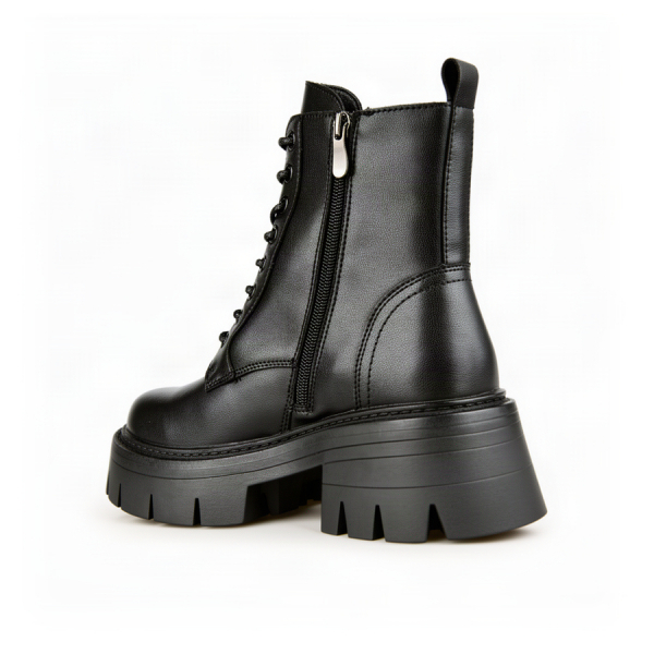 lady's boots genuin leather black 0162669