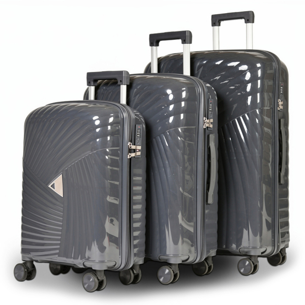 medium suitcase polypropylene dark gray 0161605