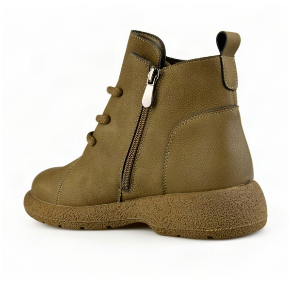 botine damă piele naturală verde 0162857