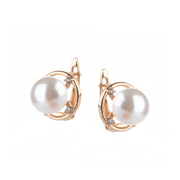 lady's earrings brass  0164763