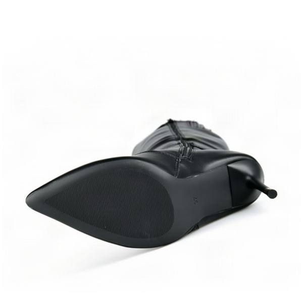 cizme damă piele ecologică negru 0163219