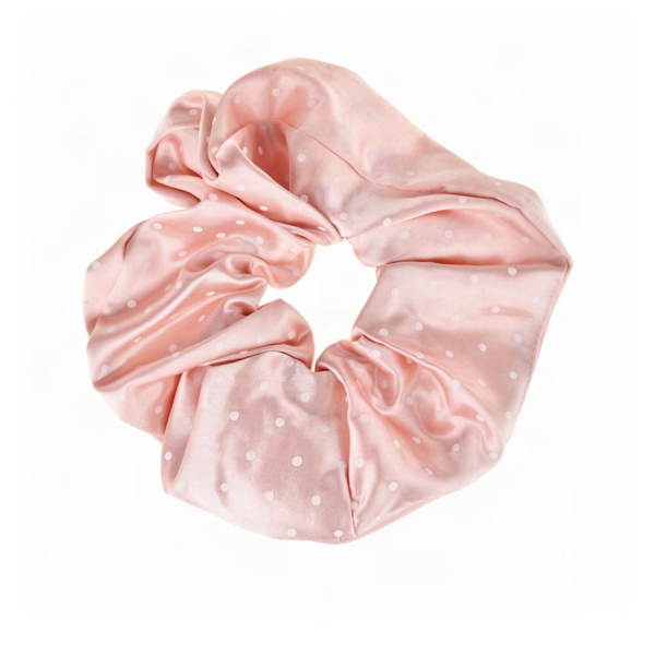 elastic de păr damă textil roz