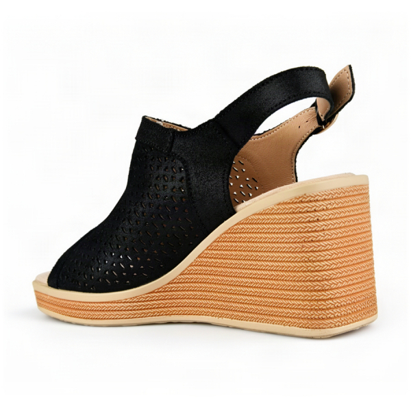 sandale damă piele naturală negru 0163747