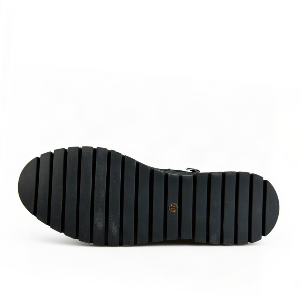 botine damă piele naturală negru 0163056