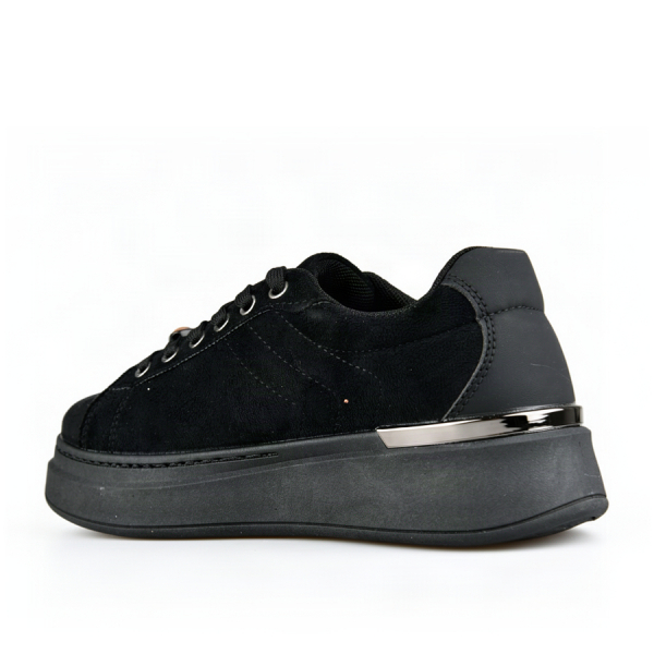 lady's shoes eco leather/textile black 0162577