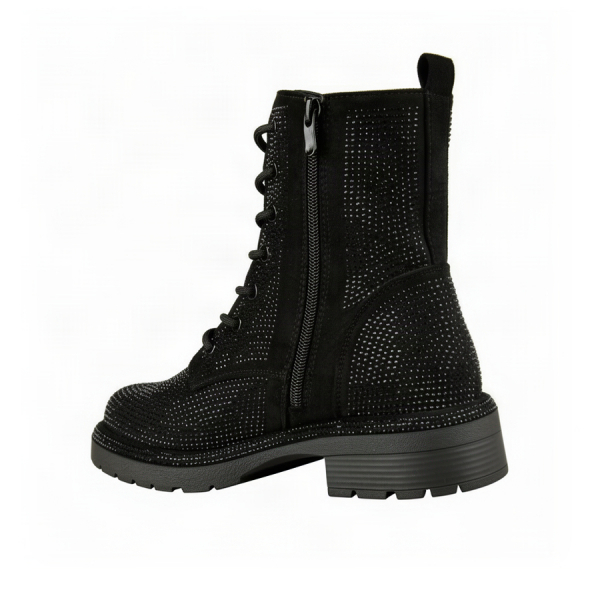 botine damă textil negru 0162445