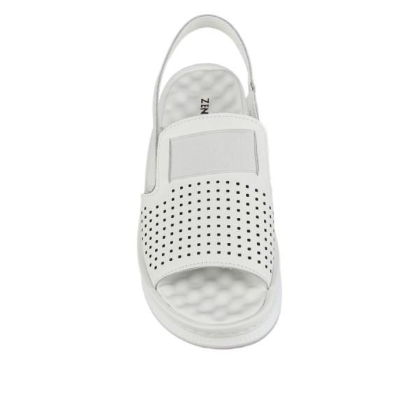 sandale damă piele naturală alb 0163746