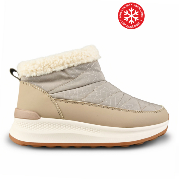 lady's apresque textile/eco leather light brown