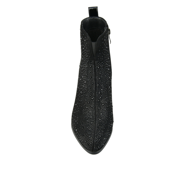 botine damă textil negru 0162055