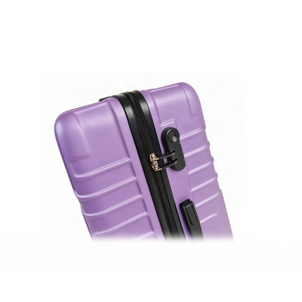 medium suitcase ABS plastic purple 0163679