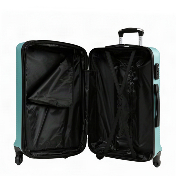 medium suitcase ABS plastic green 0163691