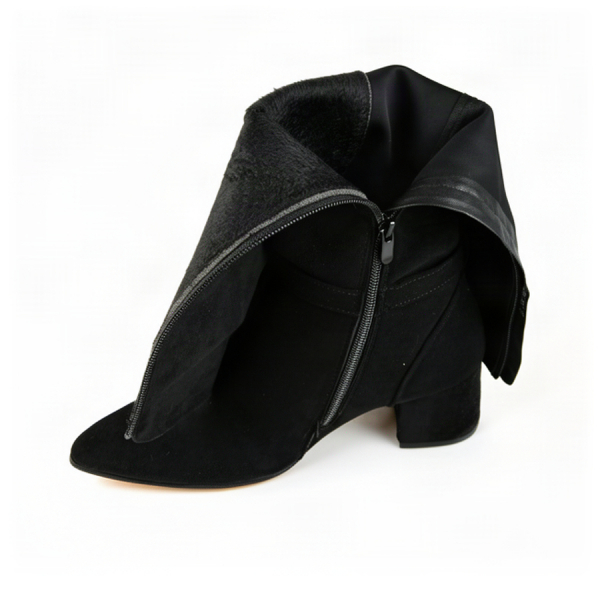 cizme damă textil negru 0162573