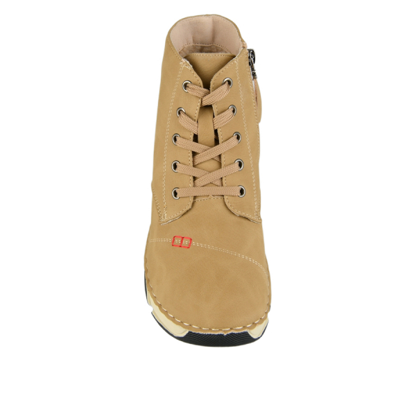 lady's boots synthetic leather light brown 0163425