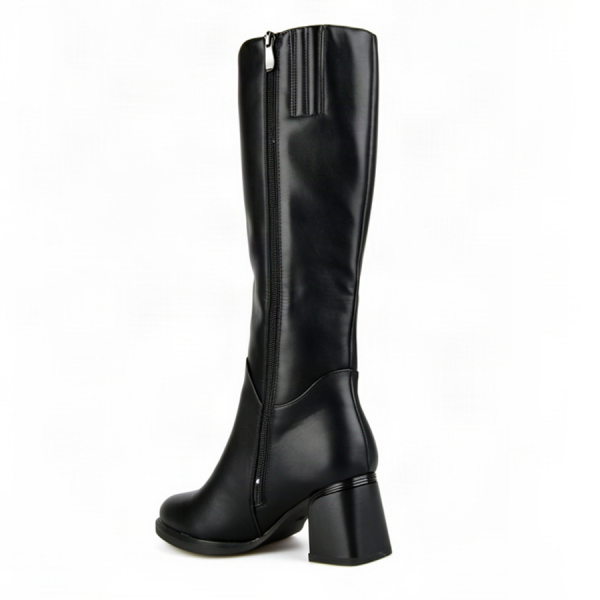 cizme damă piele ecologică negru 0163404