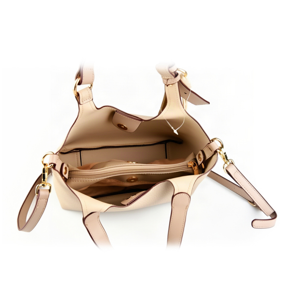 lady's bag synthetic leather beige 0163278