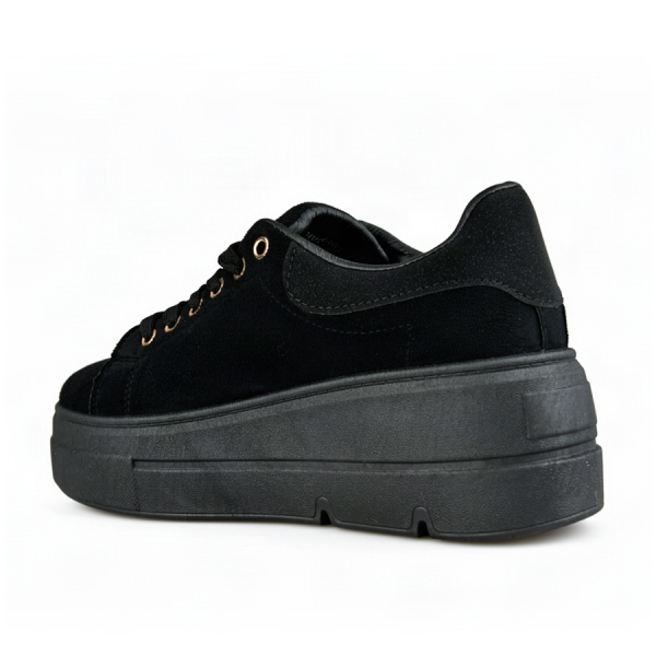 adidași damă piele ecologică/textil negru 0163312