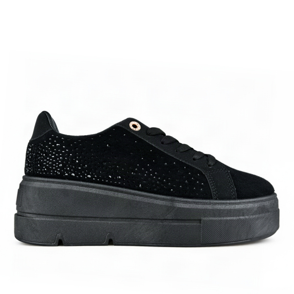 adidași damă piele ecologică/textil negru