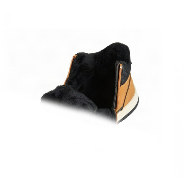 men's boots synthetic leather/textile light brown 0162594