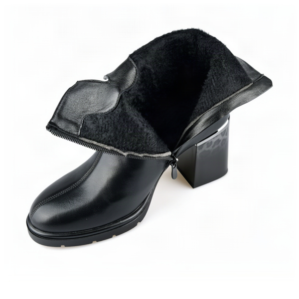 botine damă piele ecologică negru 0162487