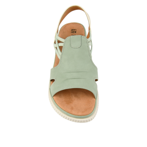 lady's sandals synthetic leather green 0160689