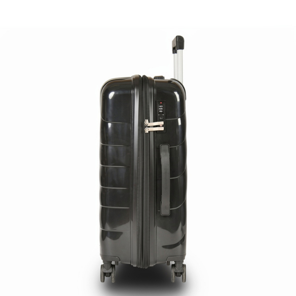 medium suitcase polypropylene black 0161590