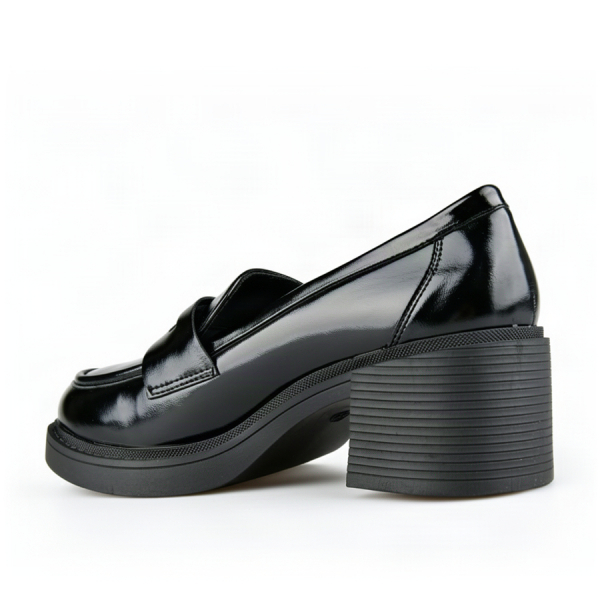 lady's shoes synthetic leather black 0163046