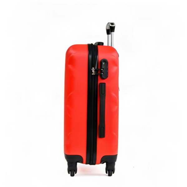medium suitcase ABS plastic red 0163652