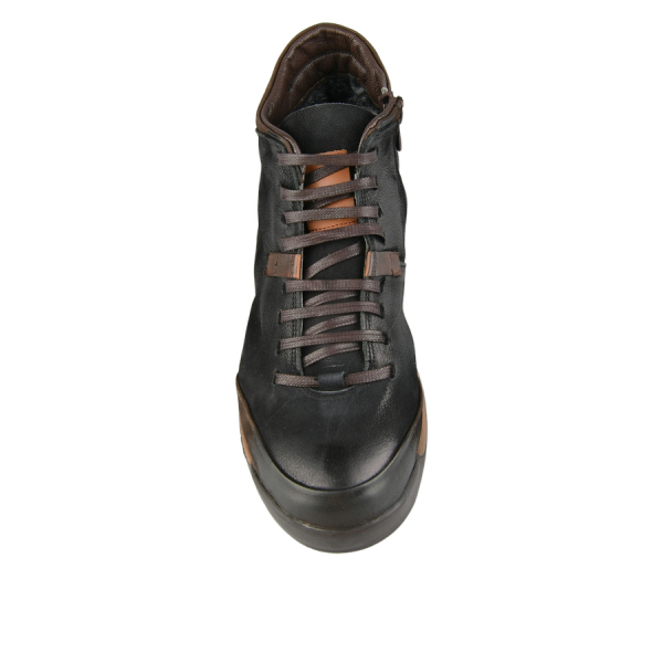botine bărbați piele naturală negru 0164080