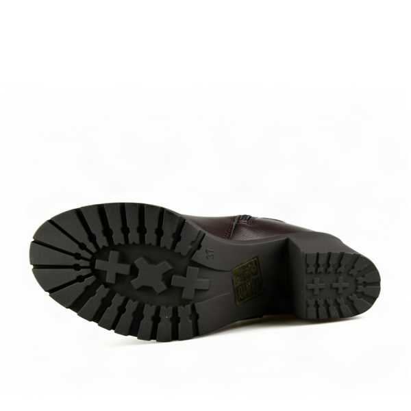 cizme damă textil/piele ecologică maro 0162508